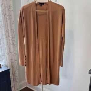 Banana Republic Camel Open-Front Cardigan